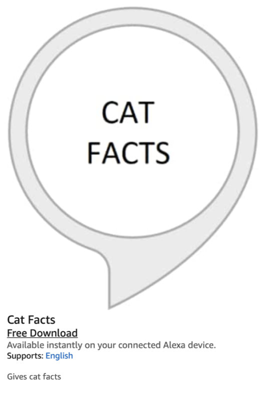 cfact 08 Alexa and the Matter of Cat Facts